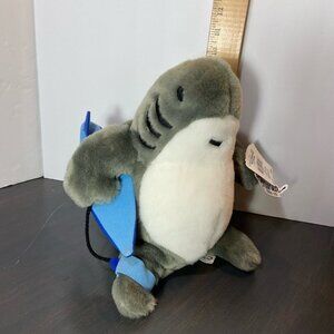 Crazy Shirts “Sharka” Small Plush - NWT - Surfing Shark